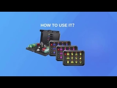 4 Gang Ford Switch Panel a través del sistema de circuito de control del sistema de relé y limpieza de luces Rocker Switch