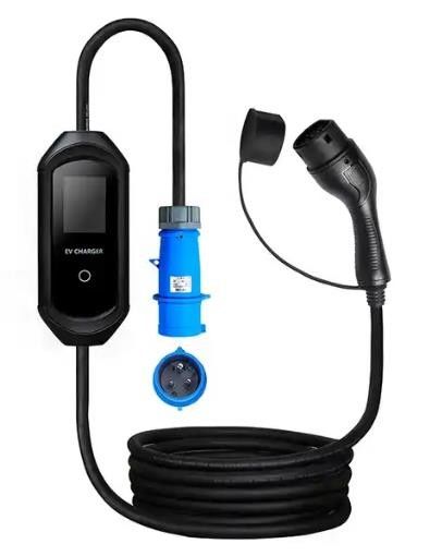 IP55 Tipo 2 cargadores de vehículos eléctricos portátiles 3.5KW 7KW para el hogar ligero y fácil de instalar