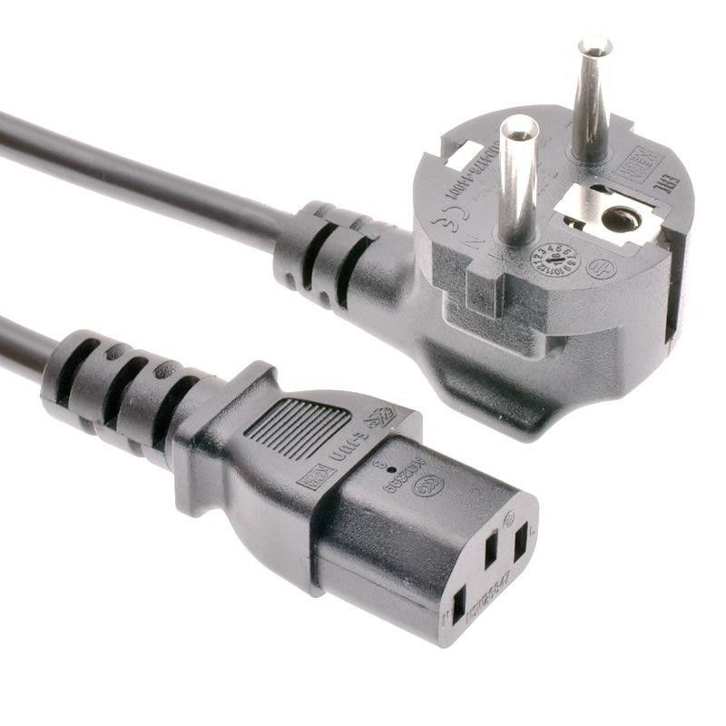Cable eléctrico negro de América el 1,5 M cable del cable de alimentación del ordenador portátil de 3 pines