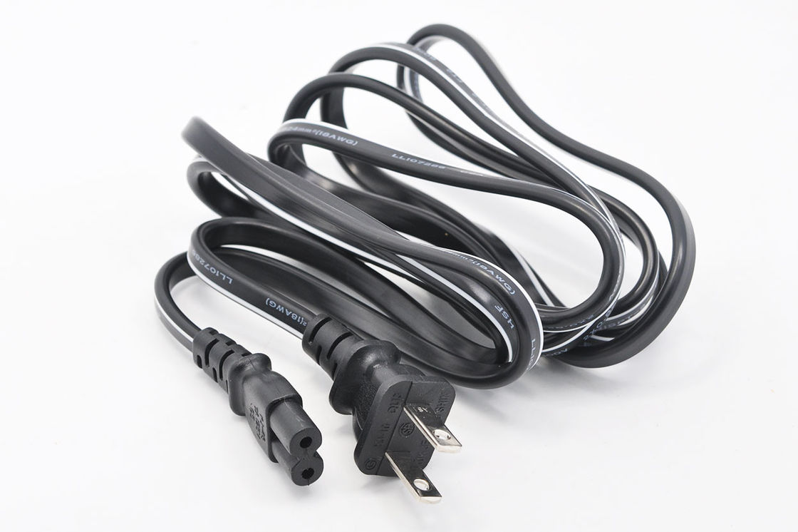 Cable eléctrico negro de América el 1,5 M cable del cable de alimentación del ordenador portátil de 3 pines