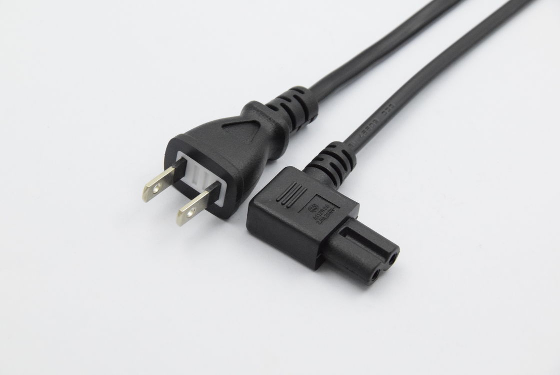 Tipo cable de transmisión de la extensión de C13 18awg del cable eléctrico de la nema Japón del PVC