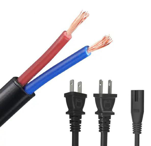 Tipo cable de transmisión de la extensión de C13 18awg del cable eléctrico de la nema Japón del PVC