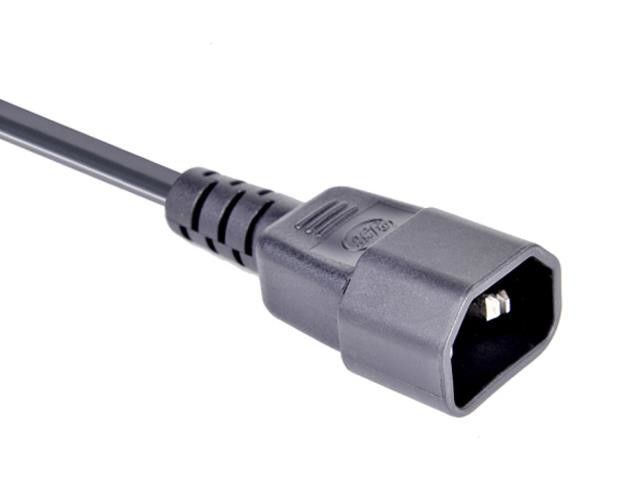 AWG del cable de transmisión de la extensión de los corazones del enchufe 3 de los cables de corriente alterna tres de 300V Japón 18