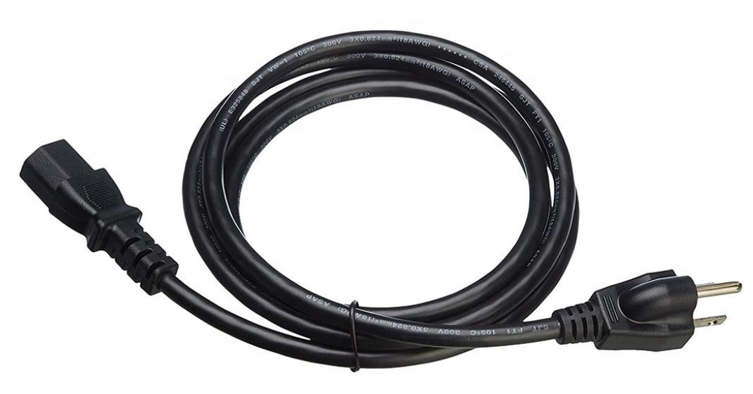 Los cables eléctricos del IEC LOS E.E.U.U. impermeabilizan 250V 3 Pin Computer Ac Power Cable