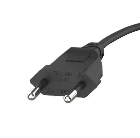 Pin eléctrico ligero flexible del cable de extensión 2 de los cables de corriente alterna de la UE