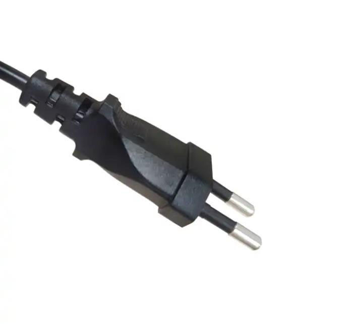 Pin eléctrico ligero flexible del cable de extensión 2 de los cables de corriente alterna de la UE