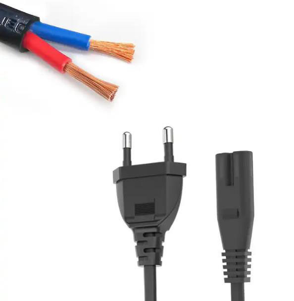 Pin eléctrico ligero flexible del cable de extensión 2 de los cables de corriente alterna de la UE