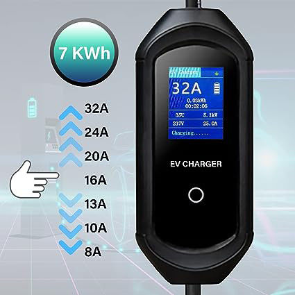GBT 200-250V Nivel 2 3.5KW 7KW Cargador rápido portátil A prueba de polvo 5M 7M 10M