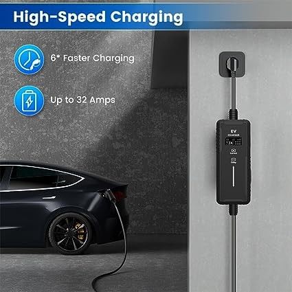 3.5KW 16A 7KW 32A Conector para aplicaciones domésticas Cargador eléctrico para automóviles Tipo 2 Ac Ev Cargador portátil