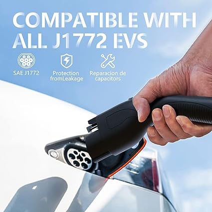 GBT 3.5KW 7KW IP65 Compacto cargadores portátiles de vehículos eléctricos resistentes a la intemperie y protección contra la corriente