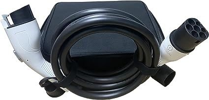 fase portátil 16A 3 del cable de extensión del cargador del coche eléctrico EV 11kw