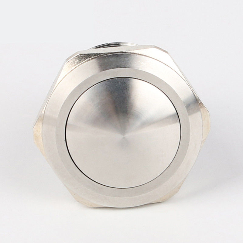 28 mm Iluminado con botón de pulsador de metal redondo de 500 V tipo de anillo LED