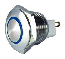 El poder en del botón del metal cambia el tipo iluminado 30m m del anillo LED