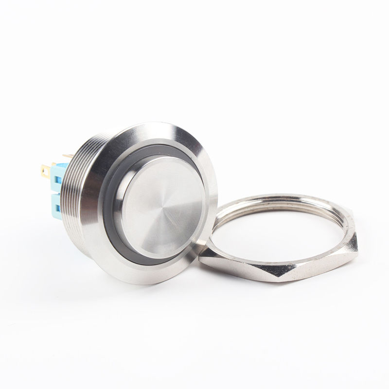 El poder en del botón del metal cambia el tipo iluminado 30m m del anillo LED