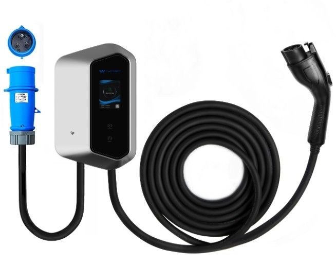 7KW 9KW 11KW 2.4 pantalla LCD a color cargadores de pared de EV Ip54 110-240V