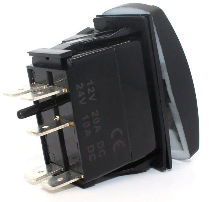 Dc 24v 10a 20a Safety Rocker Switch Car Boat Marine Toggle Impresión láser 12v
