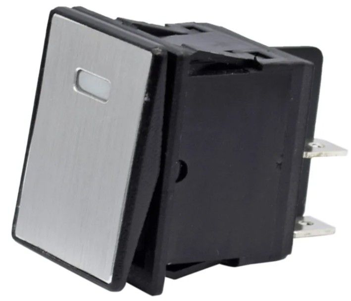 DC 12V 20A Push Button LED Panel metálico de aluminio 4PIN ON OFF Rocker Switch para el coche barco RV