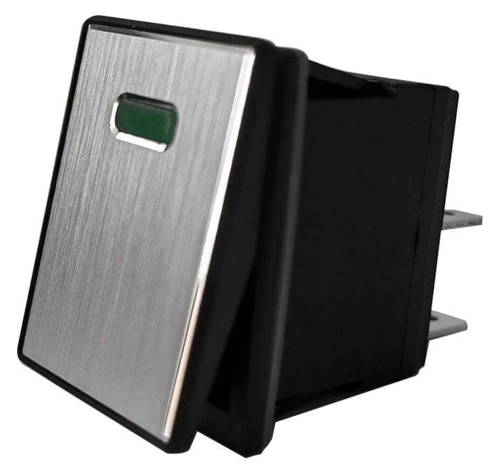 DC 12V 20A Push Button LED Panel metálico de aluminio 4PIN ON OFF Rocker Switch para el coche barco RV