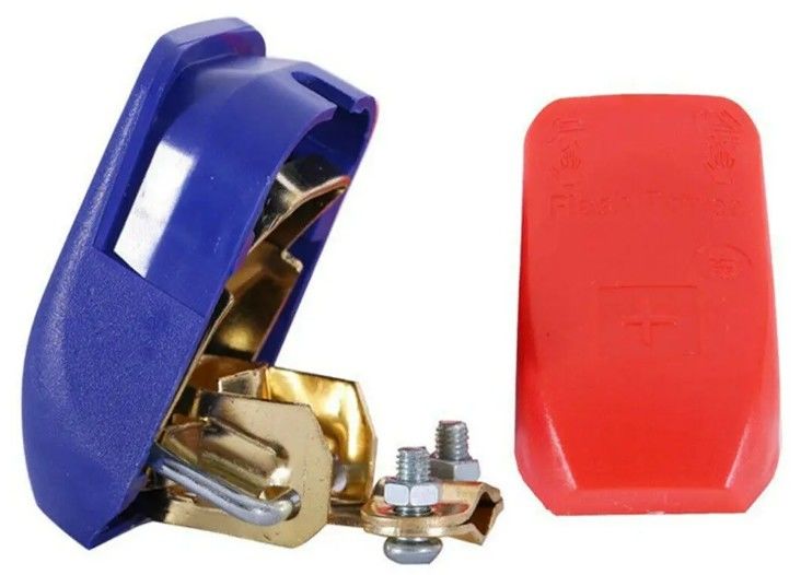 1 Par de 12 V de liberación rápida de la batería de automóviles terminales de desconexión pinzas conectores porta fusibles en línea de automóviles