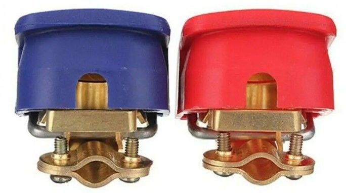 1 Par de 12 V de liberación rápida de la batería de automóviles terminales de desconexión pinzas conectores porta fusibles en línea de automóviles