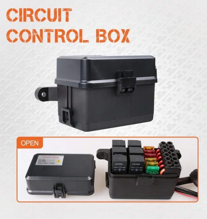 6 Gang 12V Panel de interruptores LED Kit RGB Automático Controller de barra de luz universal con APP