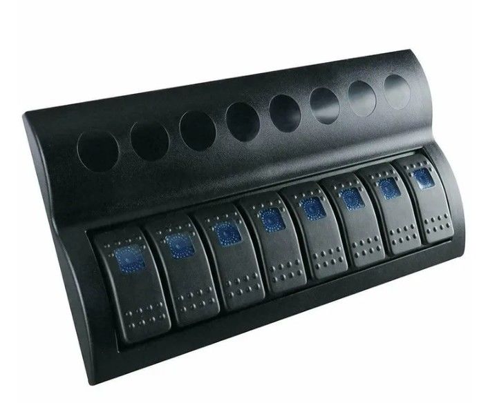 El panel de interruptores de la embarcación marina a prueba de explosiones 8 GANG con indicador LED ROCKER AUTO FUSIONES