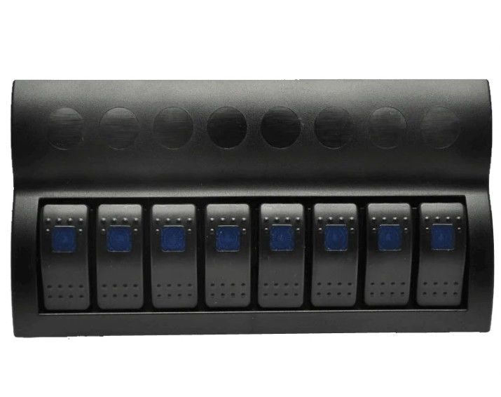 El panel de interruptores de la embarcación marina a prueba de explosiones 8 GANG con indicador LED ROCKER AUTO FUSIONES