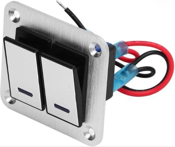 Panel de interruptor de cambio, panel de interruptor de rocker impermeable Universal UTV Barco pequeño rotor rotativo