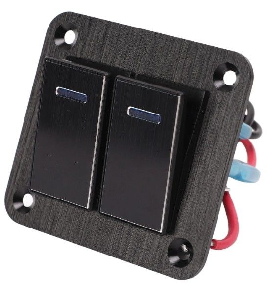 Panel de interruptor de cambio, panel de interruptor de rocker impermeable Universal UTV Barco pequeño rotor rotativo