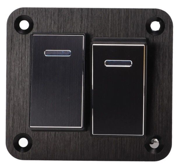 Panel de interruptor de cambio, panel de interruptor de rocker impermeable Universal UTV Barco pequeño rotor rotativo