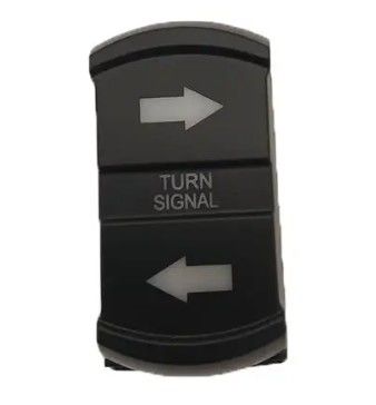 Nuevo estilo Icono de bricolaje personalizado DC 12V 7Pin ON-OFF LED Luz azul de giro de señal Rocker Interruptor para automóviles 4X4 camiones de barco
