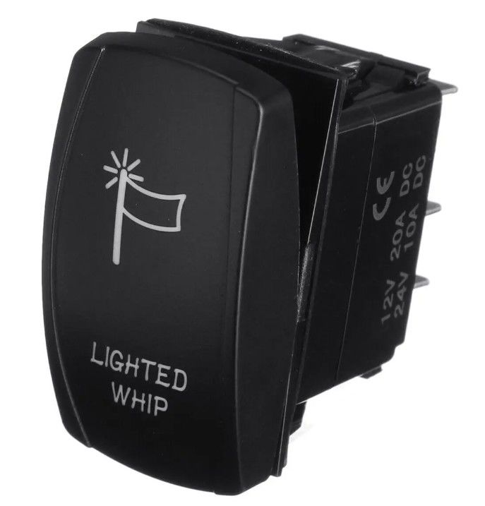 12V 24V Oem Símbolo personalizado Marine Led Impermeable 24 Volt Marine 4 Pin 5Pin Unoffon Rocker Switch