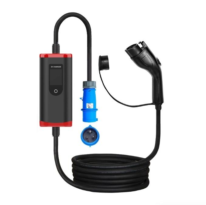 IP65 16A-40A personalizado ajustable SAE J1772 Tipo 1 Cargador de automóviles EV portátil Estación de carga portátil