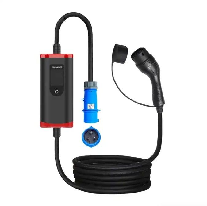 IP65 16A-40A personalizado ajustable SAE J1772 Tipo 1 Cargador de automóviles EV portátil Estación de carga portátil