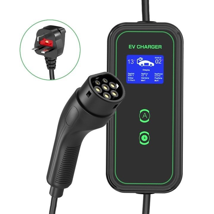 GBT 3.5KW 7KW Cable portátil de carga de CA para el hogar Cargador portátil de EV chaqueta Tpe