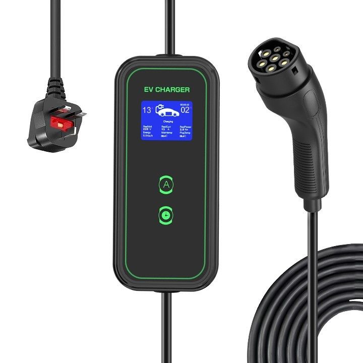 3.5KW 7KW 11KW Enchufe estándar europea Tipo2 Cable portátil de carga de CA para el hogar Cargador portátil de EV 7KW chaqueta Tpe