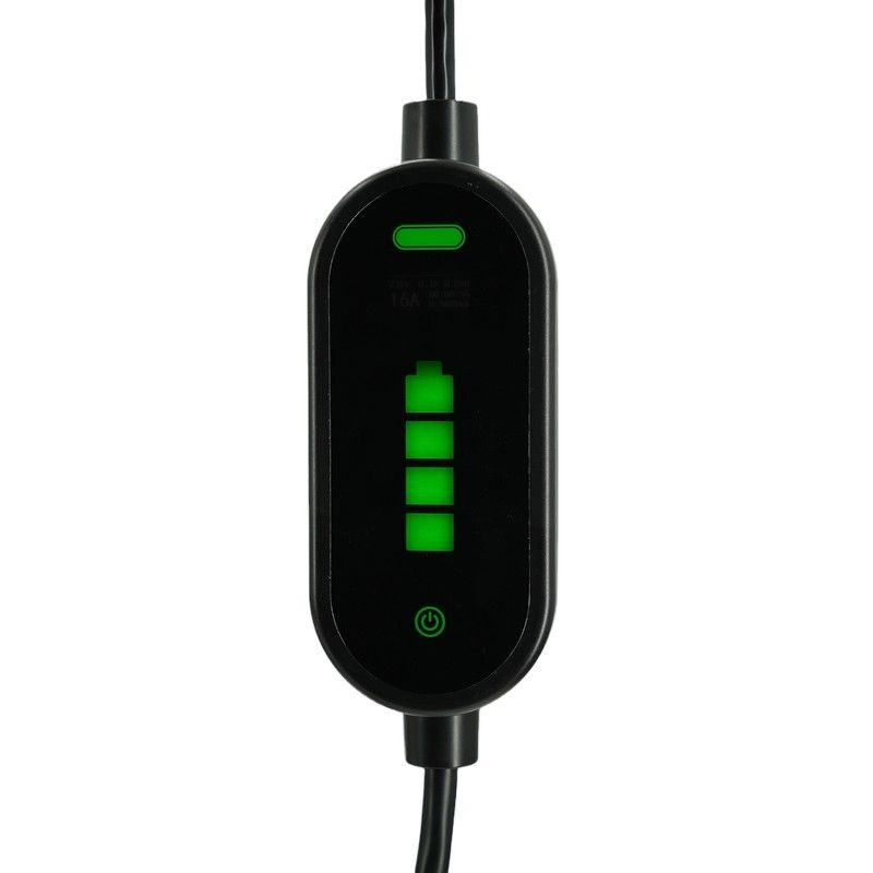Cargadores de vehículos eléctricos portátiles de 7 kW con chaleco Tpe IEC 62196 Tipo 2 2.4 Cuota LCD CE TUV ROHS