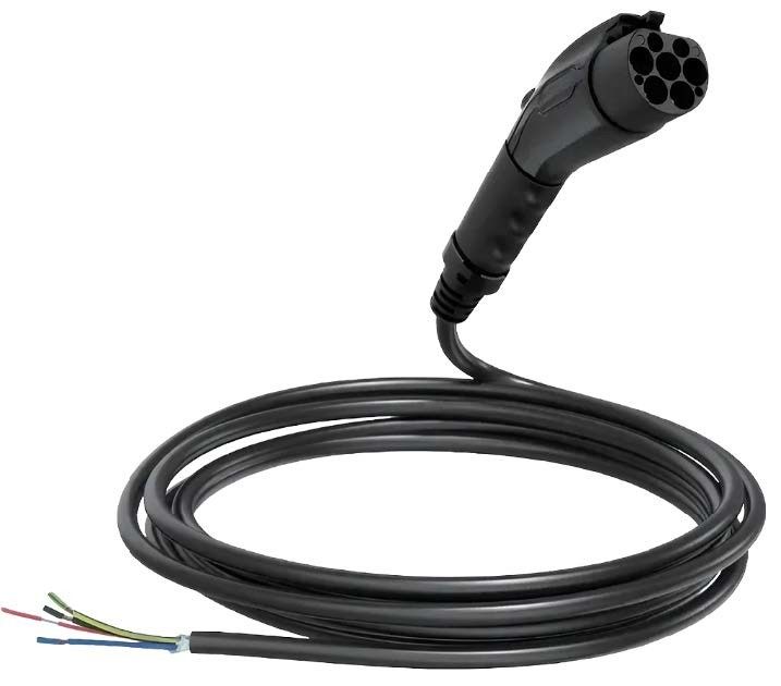 Cable portátil de carga de vehículos eléctricos de corriente alterna con enchufe de pistola GBT Cable de carga de vehículos eléctricos de automóvil 7 KW 32A