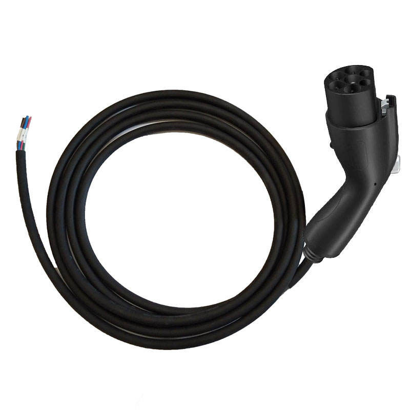 Cable portátil de carga de vehículos eléctricos de corriente alterna con enchufe de pistola GBT Cable de carga de vehículos eléctricos de automóvil 7 KW 32A