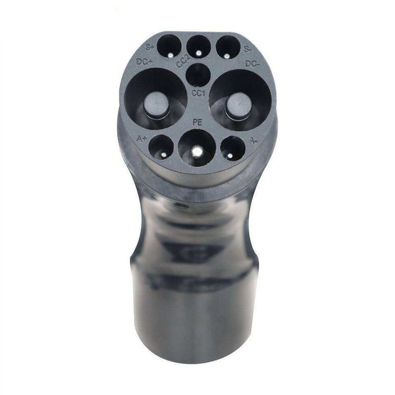 Adaptador CCS2 a GBT Adaptador de cargador CC 200A conector GB/T enchufe de carga rápida para vehículos eléctricos