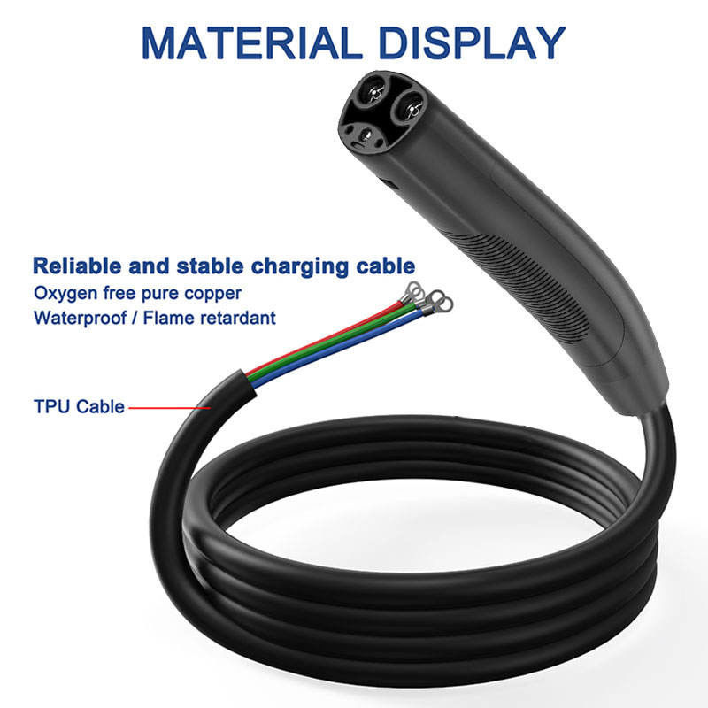 Tesla NACS enchufe 5M 7m 10m Cable SAE J3400 enchufe abierto EV Cable de cargador de pistola