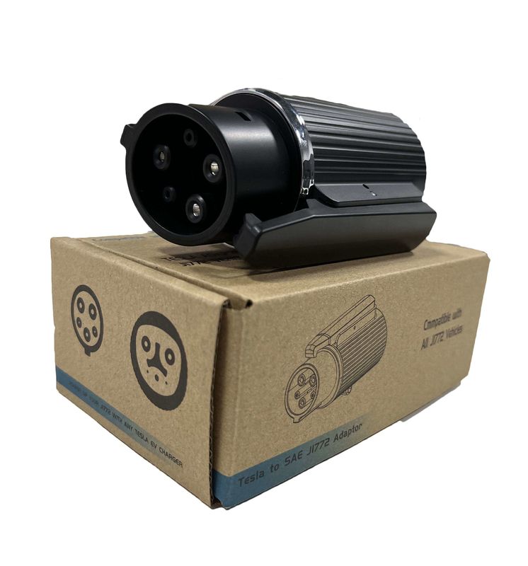 240v Tipo 1 para el adaptador de Tesla 60a J1772 Adaptador portátil de cargador AC EV para automóviles Tesla
