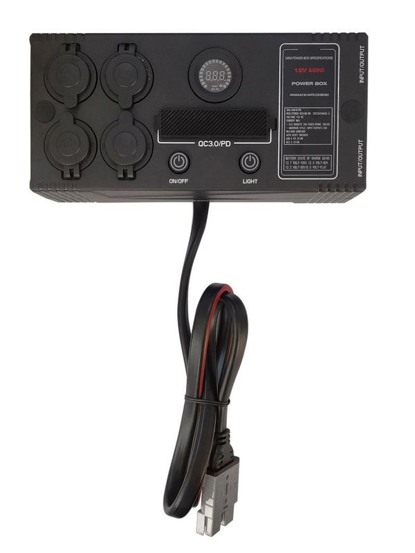 Control portátil del interruptor USB QC3.0 PD Cargador de corriente continua DC Mini Power Box con caja de control