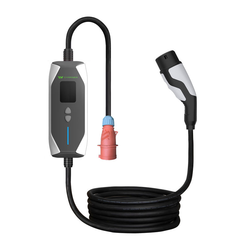 OEM ODM GBT 32A Carro eléctrico potable de 7KW cargador rápido de cargadores exteriores cargador de EV potable de 1 fase con cable de 5M