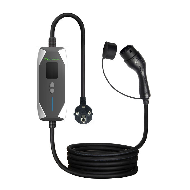 OEM ODM GBT 32A Carro eléctrico potable de 7KW cargador rápido de cargadores exteriores cargador de EV potable de 1 fase con cable de 5M
