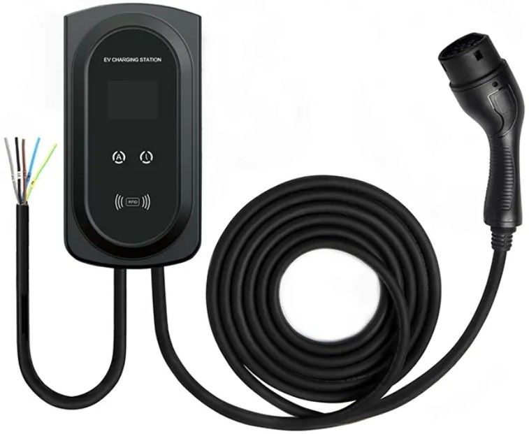 GBT Ac Wall Ev Cargador 32a Wallbox Ev Cargador Montado en la pared Nivel 2 Ev Cargador para el hogar