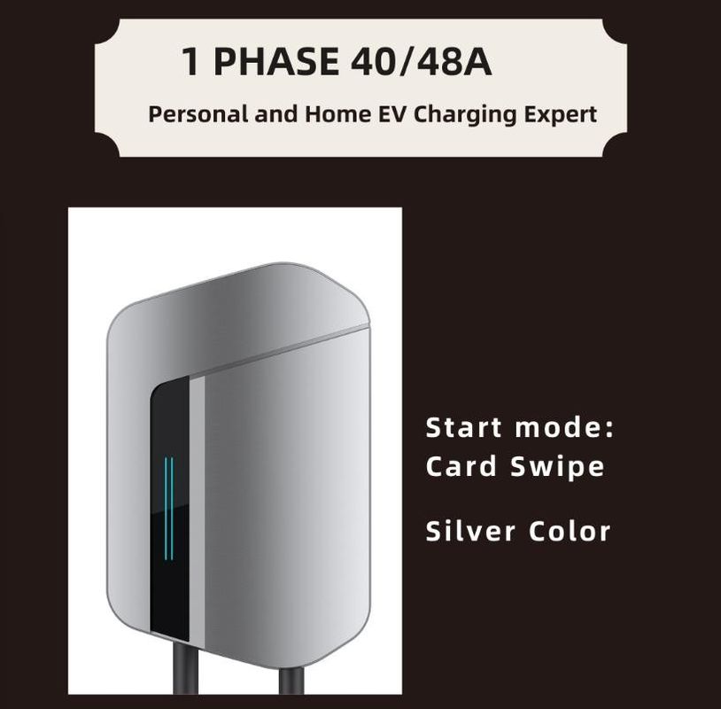 OEM ODM 9KW 11KW Tipo 1 para Tesla NACS EV Smart APP EV Estación de carga para automóviles EV para el hogar Cargador para vehículos eléctricos