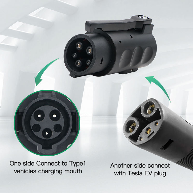 80A 240v Ac Tesla Cargador Conector Ev Adaptador Cargador Tesla A J1772 Adaptador Para Tesla