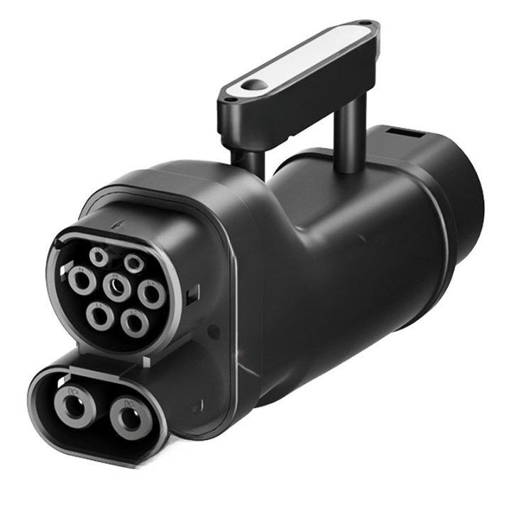 Pares del vehículo Accesorios Estación de carga Adaptador de EV GBT a CCS2 Adaptador de cargador de CC