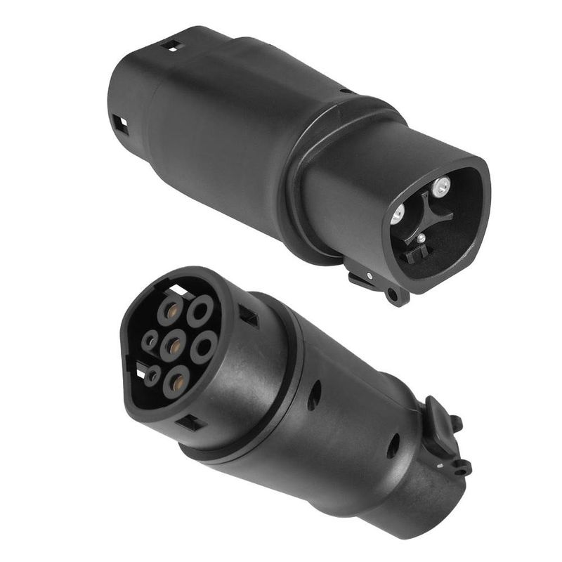 Adaptador de cargador de Tesla a Tipo 2 60A máximo Conector 14kw Ev enchufe Cargando rápido